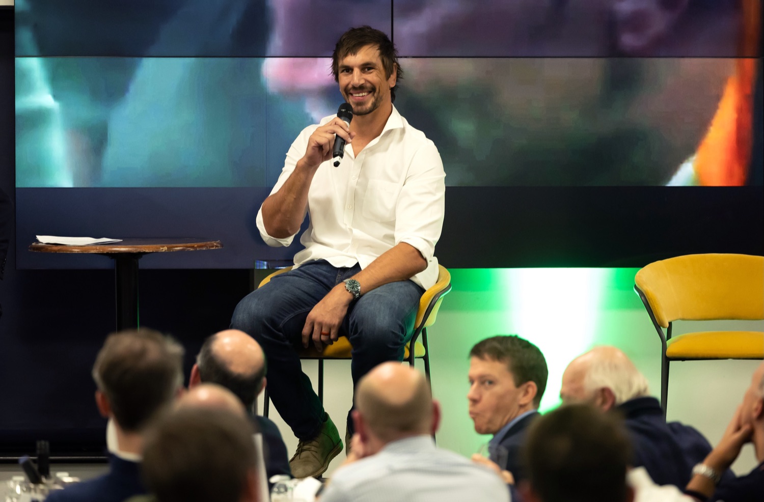 Eben Etzebeth at an At Union speaking engagement